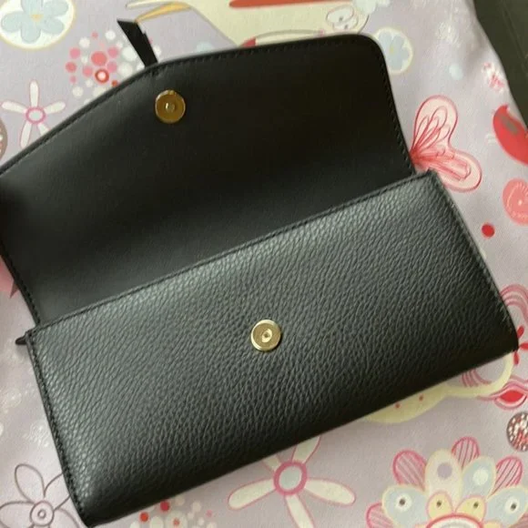 Kate Spade Marti Large Slim Flap Wallet Black - Picture 15 of 15